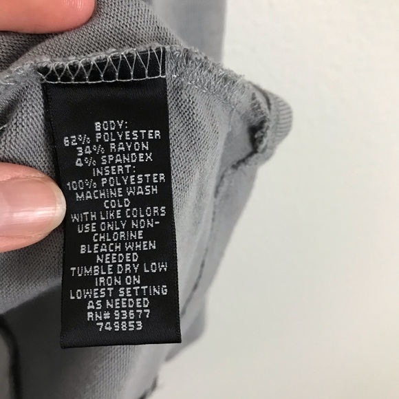 Nicole Miller small Top Gray Sheer Trim - Picture 5 of 7